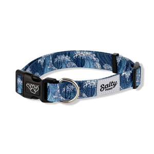 Blue Wave Dog Collar Made From Recycled Plastic Bottles