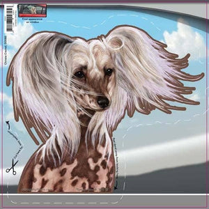 Chinese Crested - Dogs On The Move Window Decal
