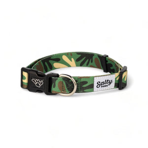 Green Camo Eco Friendly Dog Collar Made With Repreve