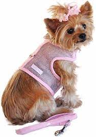 Cool Mesh Dog Harness & Lead - Pink