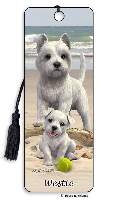 3D Dog Bookmark - Westie