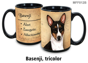 Basenji Tri-Color Black Mug Coffee Cup