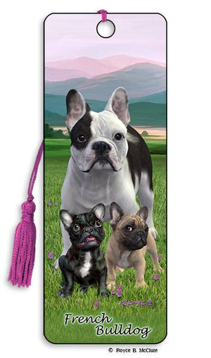 3D Dog Bookmark - French Bulldog