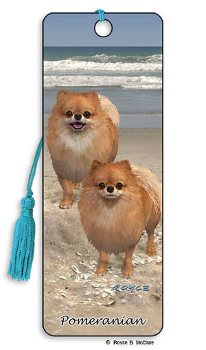 3D Dog Bookmark - Pomeranian