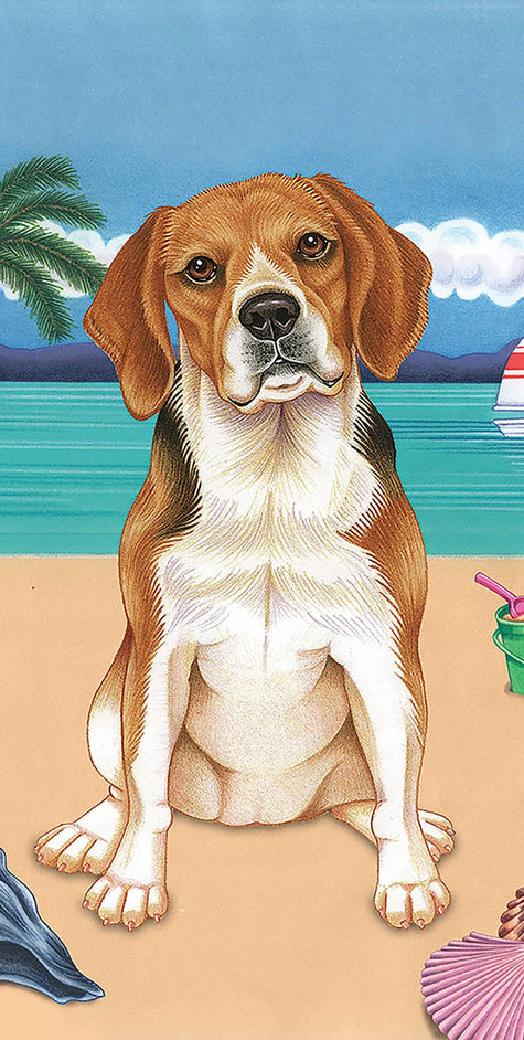 Beagle Bath Beach Towel