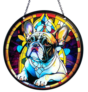 Frenchie Sun Catcher with Chain