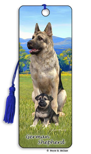 3D Dog Bookmark - German Shepherd
