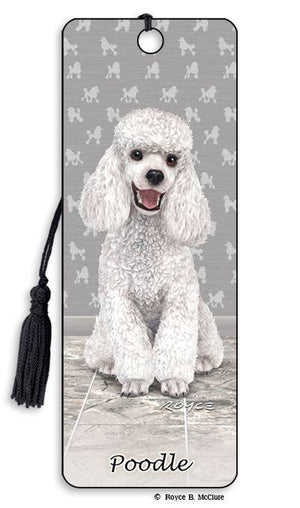 3D Dog Bookmark - Poodle