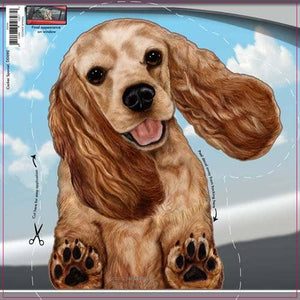 Cocker Spaniel - Dogs On The Move Window Decal