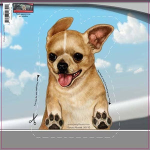 Chihuahua - Dogs On The Move Window Decal