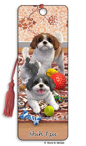3D Dog Bookmark - Shih Tzu