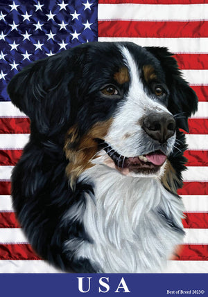 Bernese Mountain Dog -  All-American II Garden Flag
