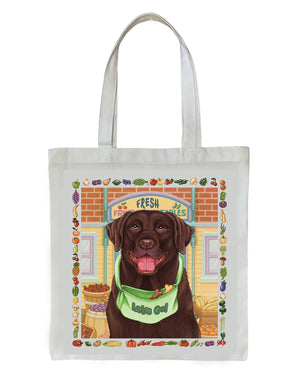 Chocolate Labrador -   Dog Breed Tote Bag