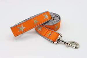 Orange Starfish Dog Collar #434