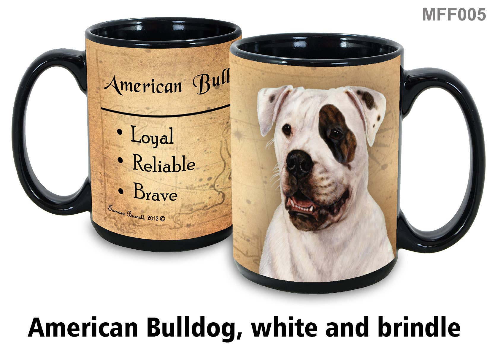 American Bulldog Brindle Mug Coffee Cup – Salty Paws