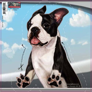 Boston Terrier - Dogs On The Move Window Decal