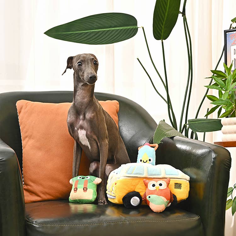 Dog Toy Volkswagen Camper Van Hide and Seek Plush Toy