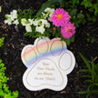Pawprint Memorial Garden Stone