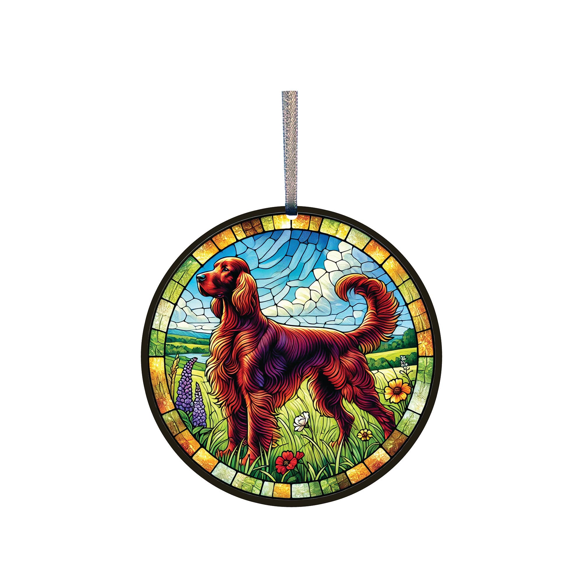 Irish Setter Acrylic Window Ornament