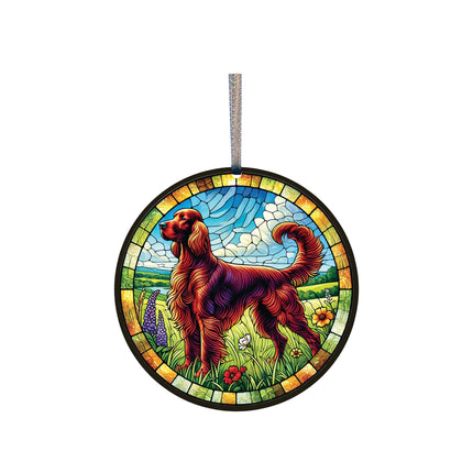 Irish Setter Acrylic Window Ornament