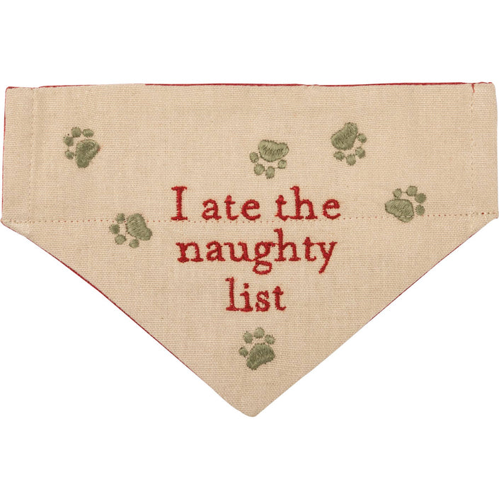 Wiggle/Naughty List Small Collar Bandana