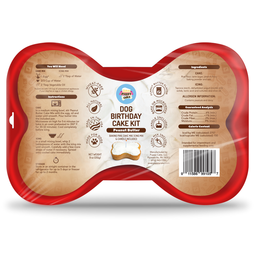 Dog Birthday Cake Kit