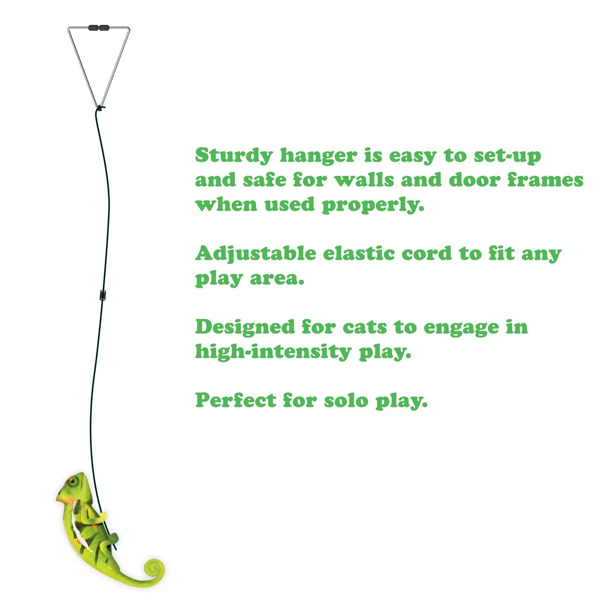 Meowijuana® Jump 'n' Jamb Chameleon Interactive Cat Toy