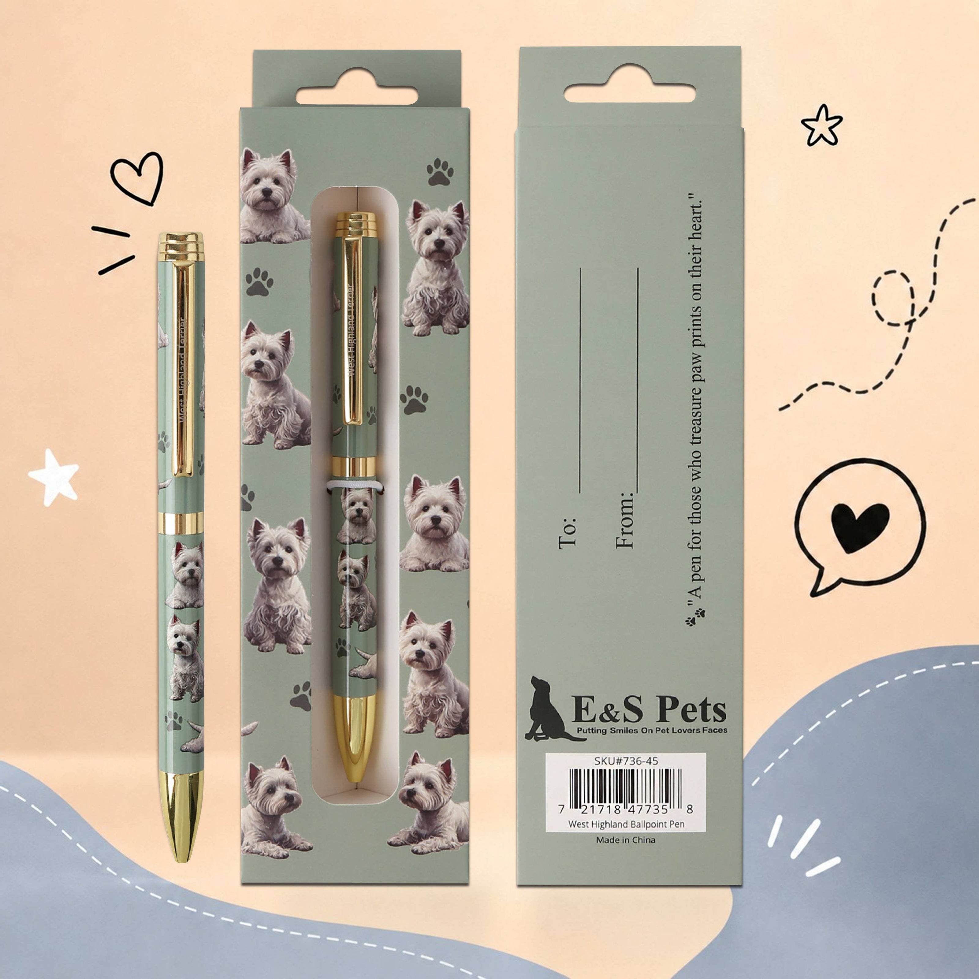 Westie Pet Lover Ballpoint Pen