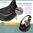 Pet Carrier Expandable Sling For Small Dogs And Cats Black