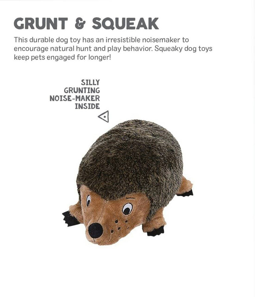 Outward Hound Hedgehogz Brown Plush Dog Toy Large