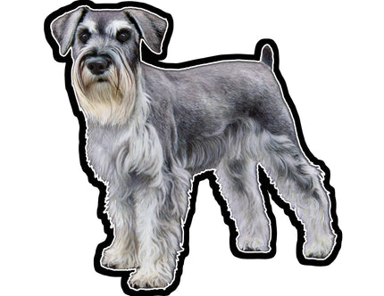 Schnauzer, Uncropped   - Vinyl Sticker