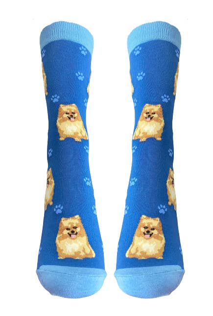 Pomeranian Socks  - Unisex - Fun Novelty Dog Socks