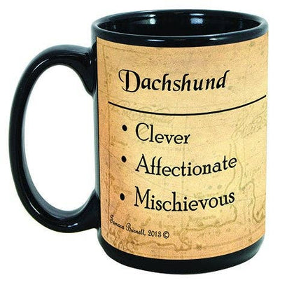 Dachshund Long Haired Black/Tan Mug Coffee Cup