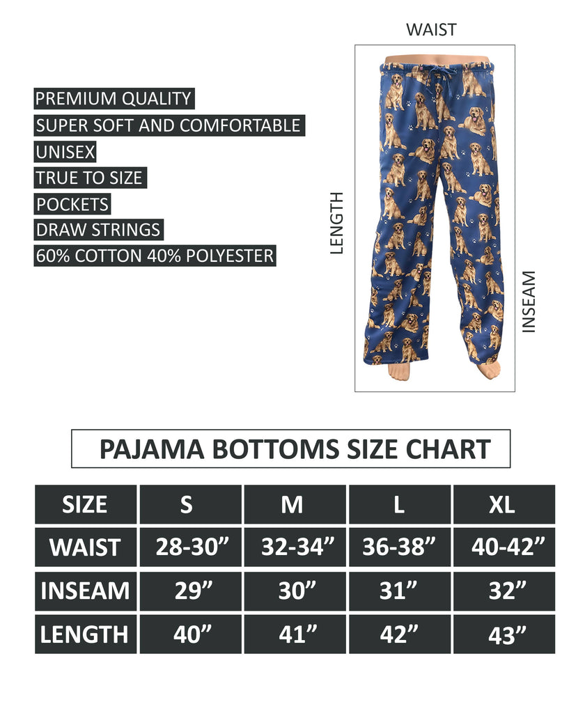 Golden Retriever Pajama Bottoms