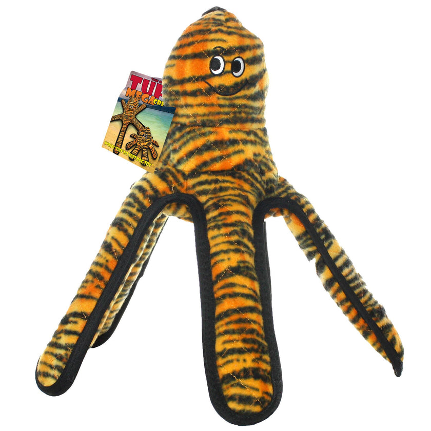 Tuffy Mega Large Octopus, Durable, Tough, Squeaky Dog Toy