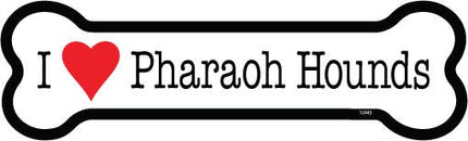 Pharaoh Hound I (heart) Pharaoh Hounds Bone Shaped Magnet
