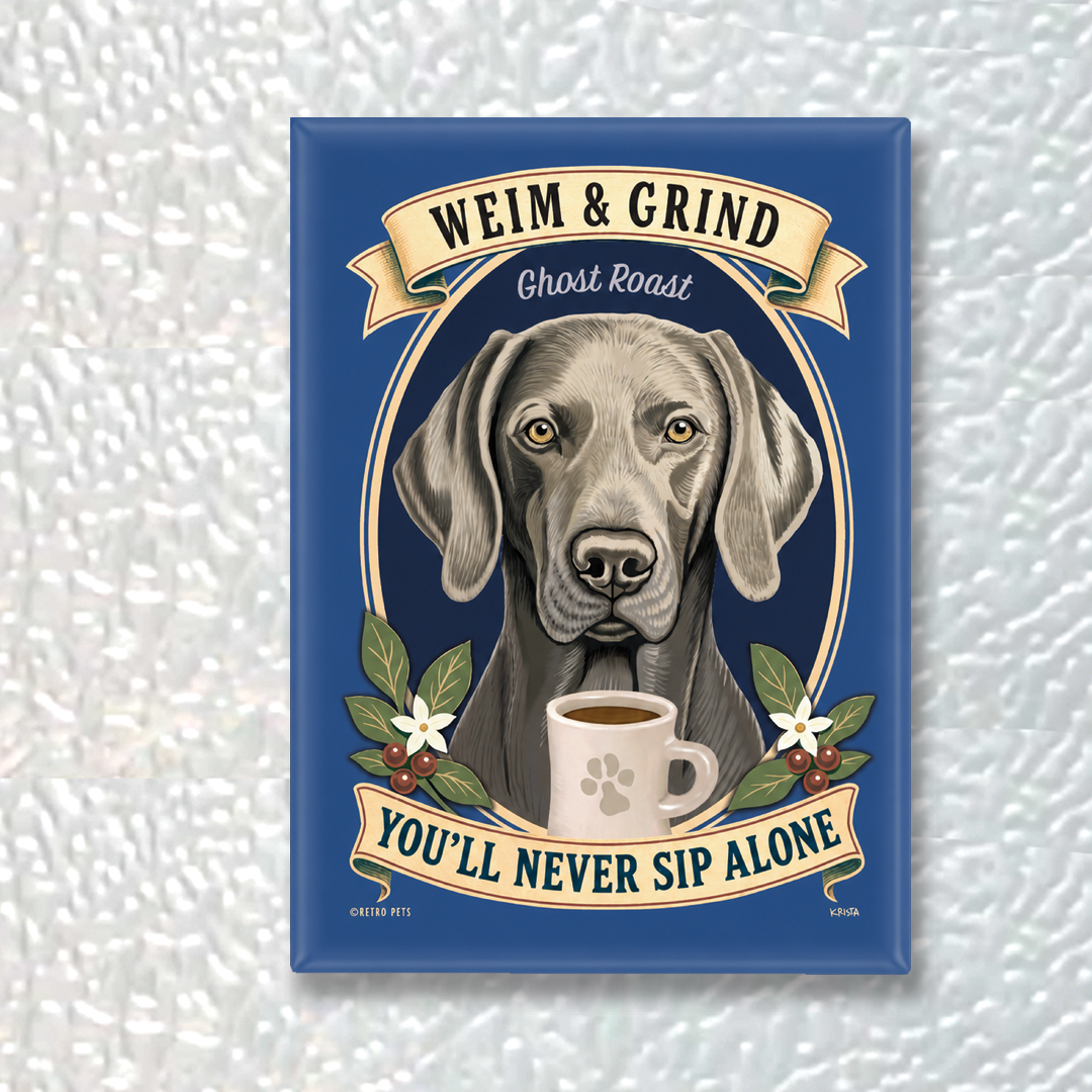 Weimaraner Dog Refrigerator Magnets