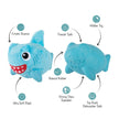 Doy Toy Shark Rubber & Plush Out Of The Blue Toy