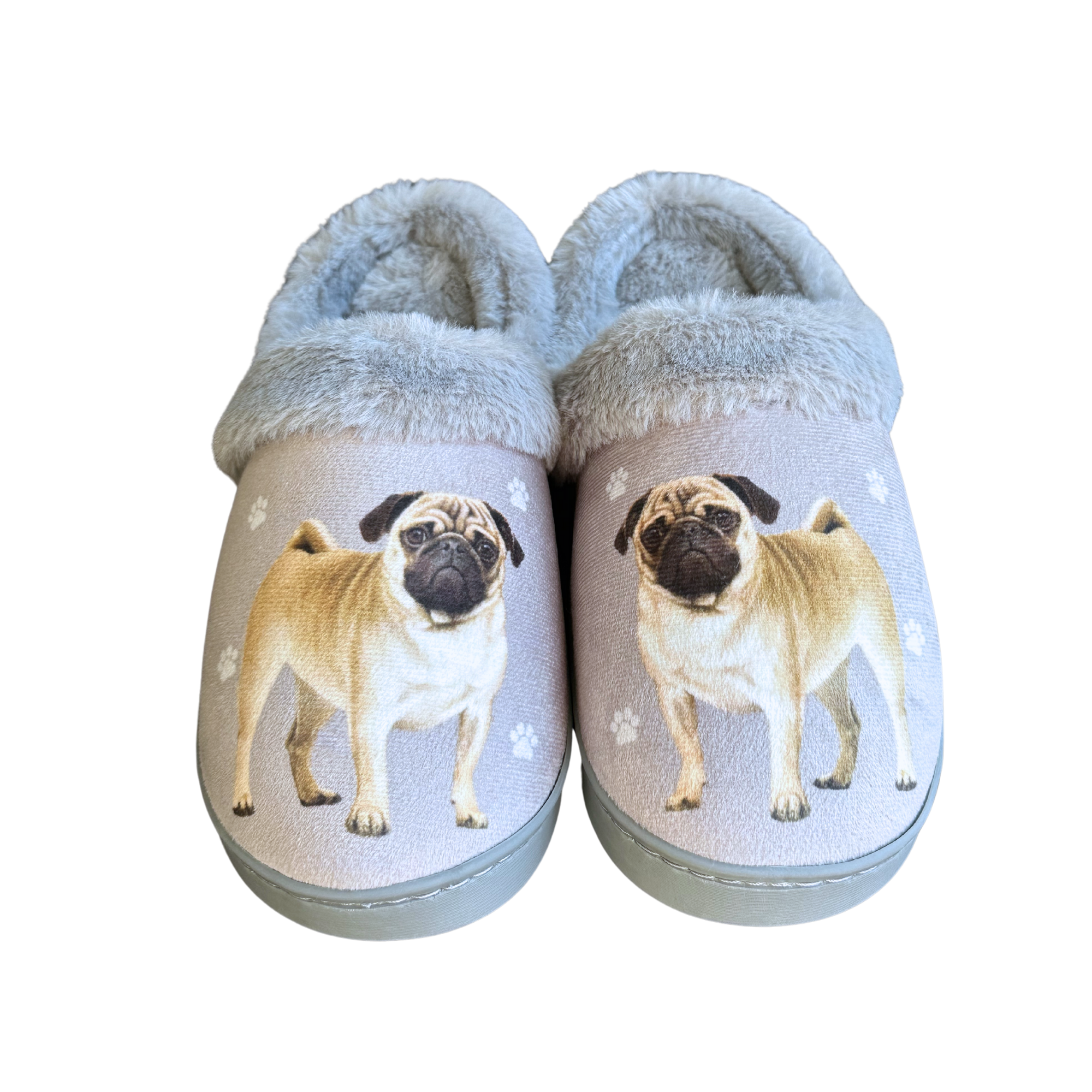 Pug Dog Pet Lovers Comfy Snuggs Slippers