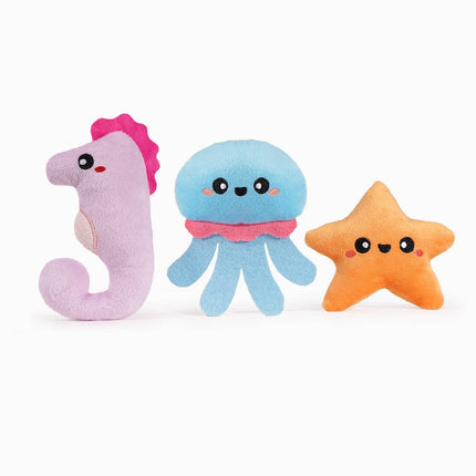 Dog Toy Ocean Pals Seahorse, Jellyfish and Starfish Aqua Friends Rope Toy Set