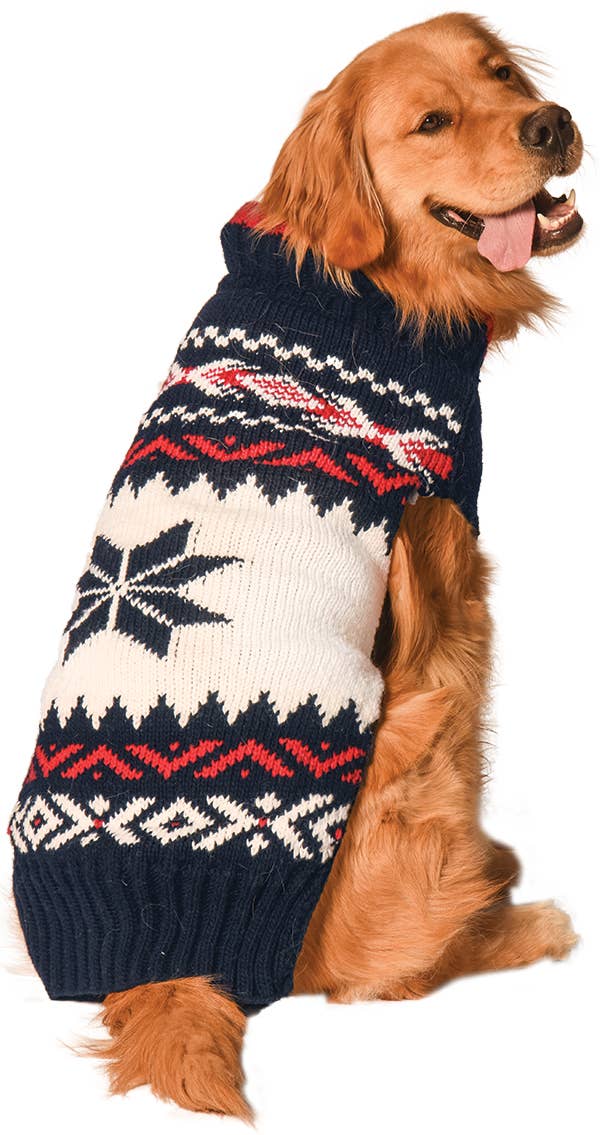 Navy Vail Dog Pet Sweater