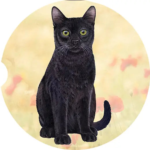 Black Cat Car Coaster