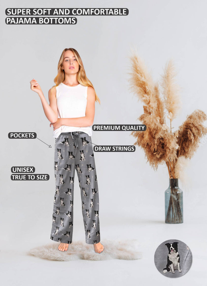 Border Collie Pajama Bottoms
