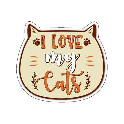 I love my Cats - Vinyl Sticker