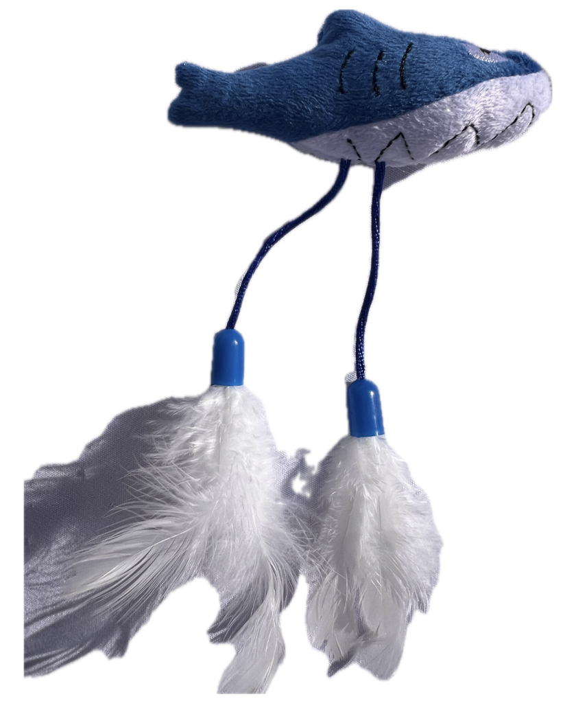 Cat Toy Florida Shark Cat Wand Teaser Cat Toy
