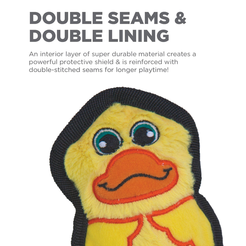Outward Hound Invincibles Mini Duck Plush Dog Toy, XS