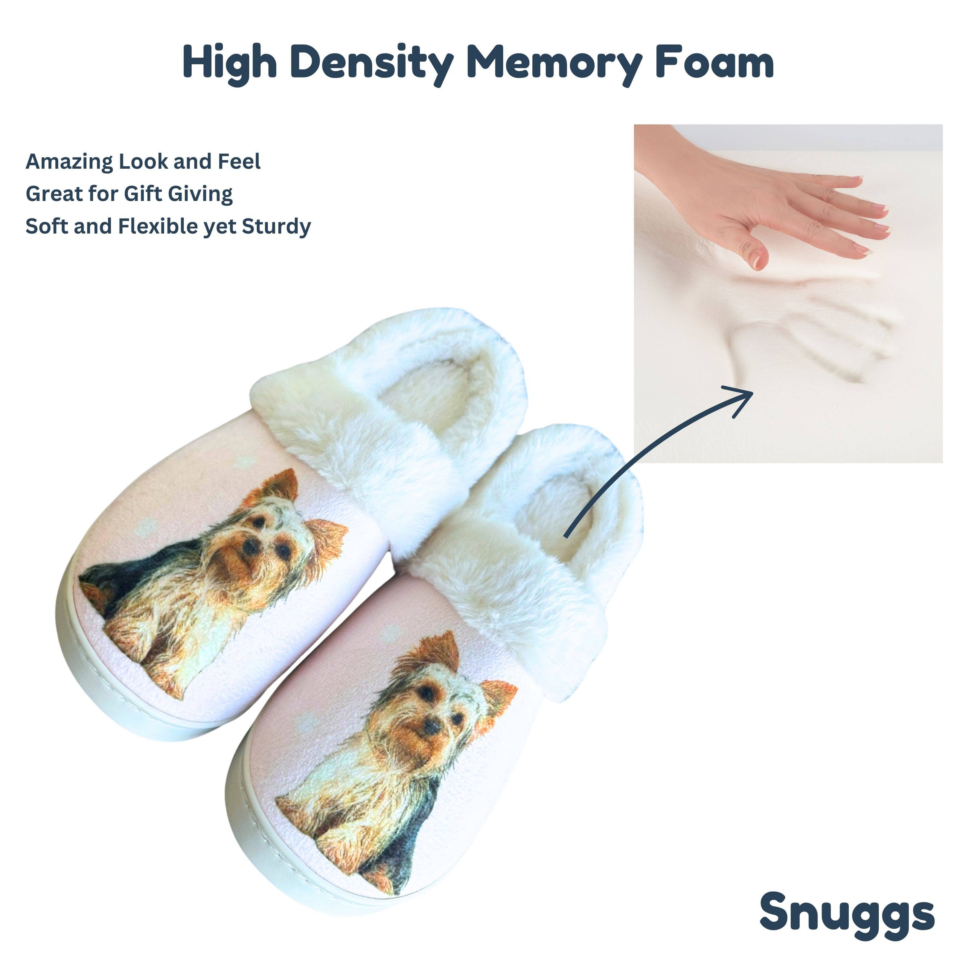 Yorkie Dog Pet Lovers Comfy Snuggs Slippers