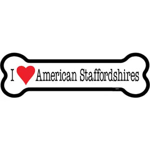 American Staffordshire- Bone Shaped Magnet