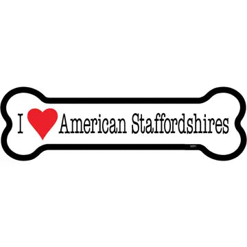 American Staffordshire- Bone Shaped Magnet