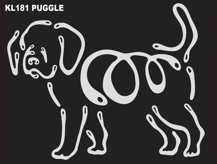 Puggle K-line Window Tattoo